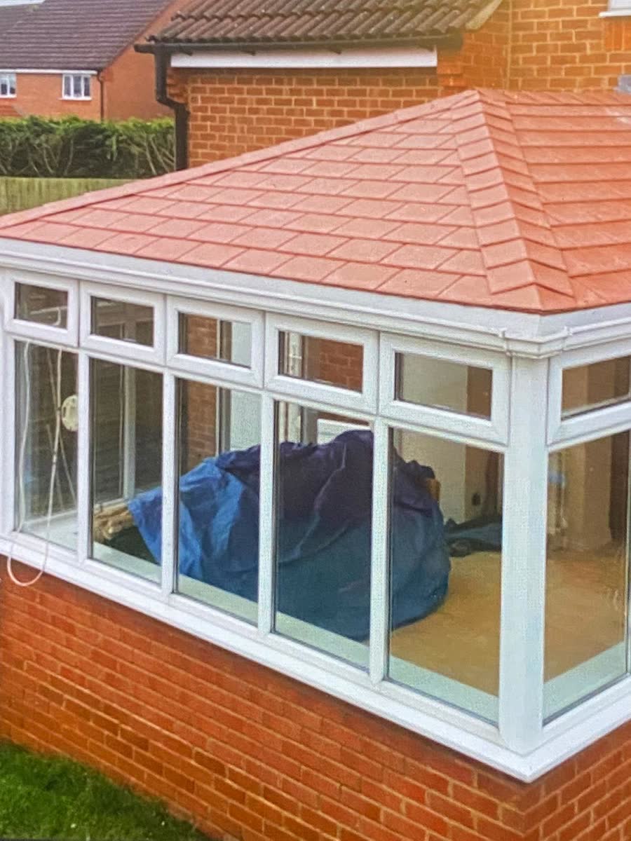Lightweight tiled roof on a square conservatory in Henbury